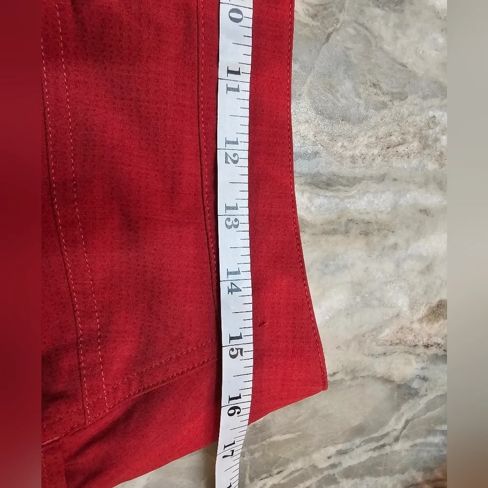 Zyia Active Red Performance Shorts Men’s Size Large Polyester Stretch